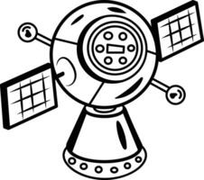 A hand drawn icon of space sensor vector