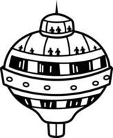 Space colony icon in drawing style vector