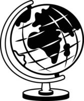 A doodle style icon of earth globe vector