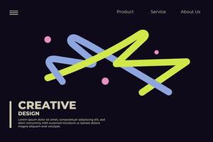 Modern Simple Geometric Shape Website Background Design. vector