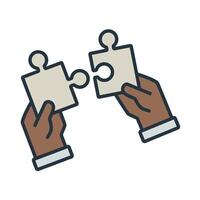 problem solving icons isolated on White Background. vector