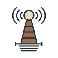 broadcast tower icons isolated on White Background.. vector