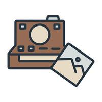 instant camera icons isolated on White Background.. vector