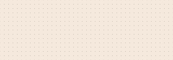 Beige journal planer page with dotted square grid. Simple square graph paper texture. Retro bullet notebook pattern background. Repeated school math sheet wallpaper. Note paper template. vector