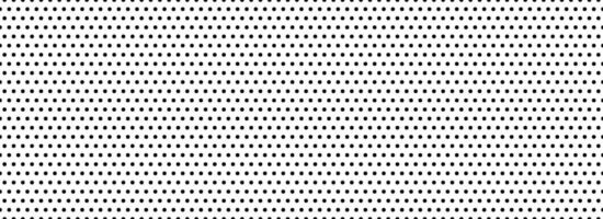 Seamless polka dot pattern. Black and white dotted repeated texture. Repeating endless dotted texture. All over halftone wallpaper. Regular grid background. Swatch template for textile, fabric vector