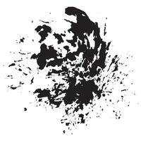 black blob made of chaotic different drops placed in chaotic order, for various designs or patterns vector