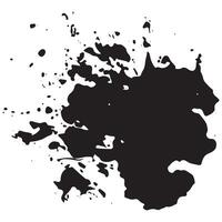 black blob is made of chaotic different drops and large spots placed in chaotic order, for various designs or patterns vector