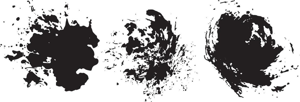 set of various black blots of various sizes and various shapes, for business ideas and various designs