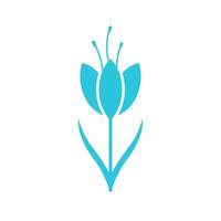 Essence of Saffron icon. Isolated on white background. Blue icon set. vector