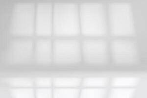 Empty bright studio with window light. 3d background for product design vector