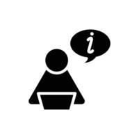 searching agent solid icon design good for web or mobile app vector