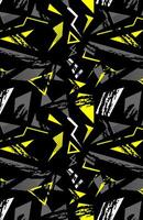 Black and yellow abstract background with grunge texture, modern design illustration template for sublimation vector