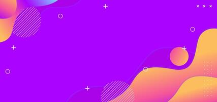 abstract background with colorful waves and shapes vector