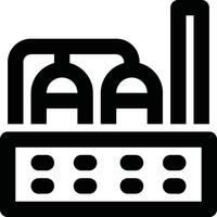 Factory Outline Icon vector