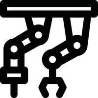 Robotic Outline Icon vector