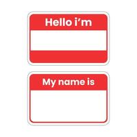 Design template name tag unique vector