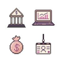 pixel design object business vector