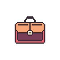 work briefcase pixel vector