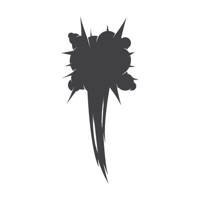 bomb explosion effect logo design