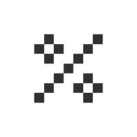 percentage pixel art vector