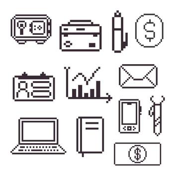 work bundle set vector