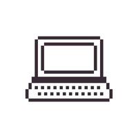 laptop display pixel vector