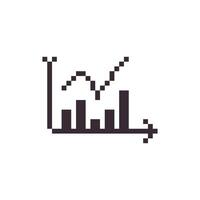 chart pixel art vector