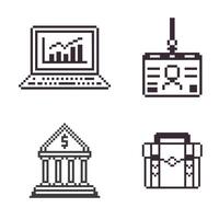 pixel objects business vector