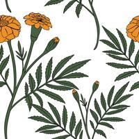 Vibrant red peony seamless pattern with overlapping flowers and lush green leaves on white backdrop Set 2 vector
