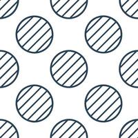 Striped circle tile pattern with horizontal lines running through circles on white surface for graphic interest vector