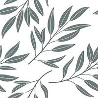 Soft pastel clover seamless pattern with subtle gradients and minimalistic design on white surface Set 2 vector