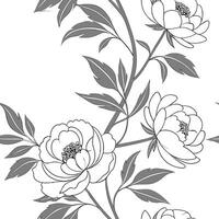 Soft pastel sage leaves seamless pattern with subtle gradients and minimalistic design on white surface Set 2 vector