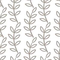 Scandinavian vine seamless tile pattern with minimalistic vines and neutral tones ideal for clean airy spaces vector