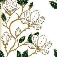 Shabby Chic magnolia seamless tile pattern with distressed magnolias and soft pastel accents on white background ideal for charming spaces Set 6 vector