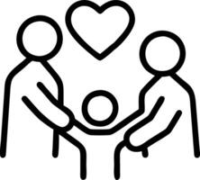 Soft abstract bokeh art of a family supporting each other during a difficult time vector