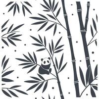 Shabby Chic bamboo leaves seamless tile pattern with distressed bamboo and soft pastel accents on white background ideal for charming spaces Set 3 vector