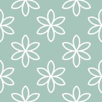 Scandinavian floral seamless tile pattern with soft color palette and simple botanical illustrations for minimalist homes vector