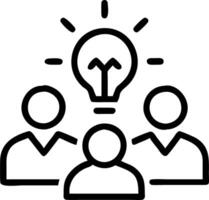 Team Brainstorming with Abstract Background vector