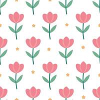 Whimsical peony seamless pattern with playful elements and soft colors on white vector
