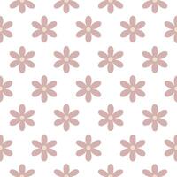 Tropical heather seamless pattern with vibrant colors and exotic elements on white vector