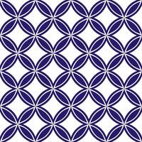Symmetrical geometric seamless tile pattern balanced isolated white background perfect for modern branding packaging vector