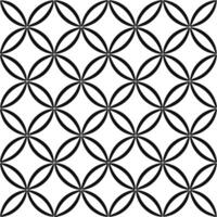 Optical illusion geometric seamless tile pattern striking isolated white background ideal for artistic textiles wallpapers vector