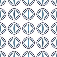 Modern abstract shapes seamless tile pattern sleek isolated white background ideal for contemporary branding and packaging vector