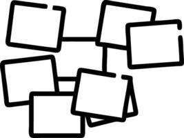 Plain Background with Sticky Notes and Markers Arranged in a Pattern vector