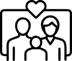 Plain light blue background with a family portrait reflected in soft light vector