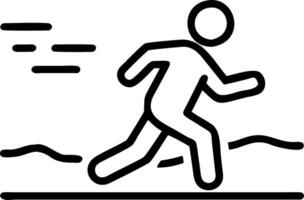 Plain Beachside Path with Runners vector