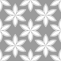 Minimalist poinsettia seamless tile pattern with simple white petals and soft grey accents ideal for modern kitchens Set 9 vector
