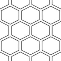 Hexagons geometric seamless tile pattern structured isolated white background perfect for modern branding packaging vector