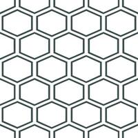 Hexagonal geometric seamless tile pattern structured isolated white background ideal for modern home textiles wallpapers vector