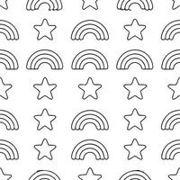 Hand drawn abstract shapes seamless tile pattern artistic isolated white background perfect for whimsical stationery crafts vector